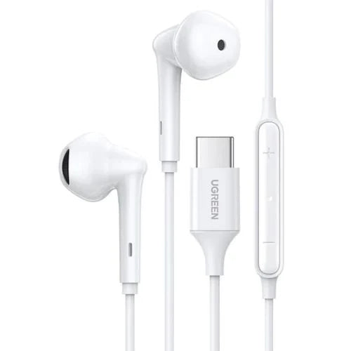 UGREEN WIRED EARPHONE WITH TYPE-C CONNECTOR , WHITE UGREEN WIRED EARPHONE WITH TYPE-C CONNECTOR , WHITE
